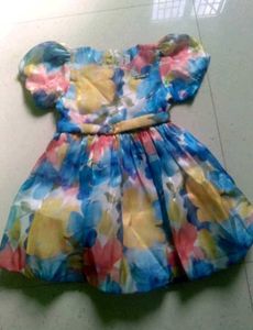 Vibrant Floral Print Dress