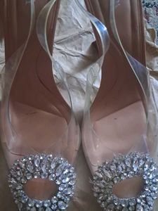 Embellished Stone Brochis Heels