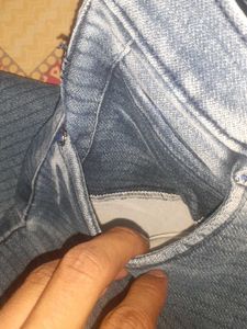 Men's Blue Textured Jeans