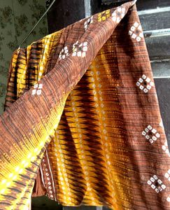 Pink Dupatta with Gold Border