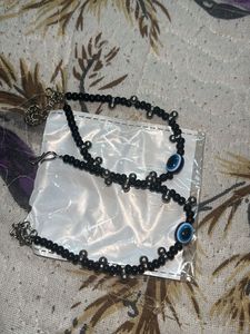 Black Beaded Evil Eye Couple Bracelets