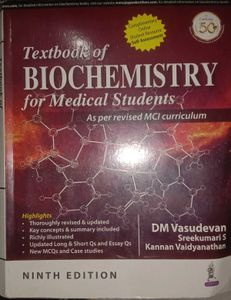 VASUDEVAN Textbook of Biochemistry for Medical Stu