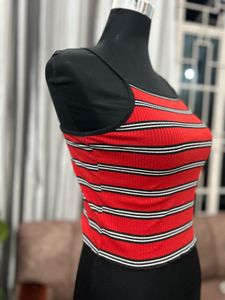 Red Striped Camisole Top