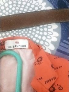 Urgent Sell Boys Orange Patterned Blazer