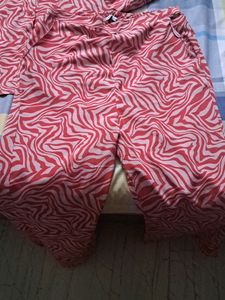 Pink Zebra Print Matching Set