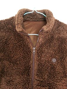 Cozy Brown Teddy Fleece Jacket