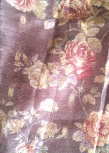 Elegant Floral Print Anarkali Gown