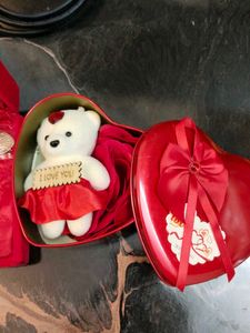 Combo Gift Set with Teddy Bear box