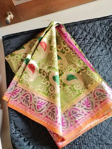 Silk &amp; Zari Saree Rich Pallu New Not Used