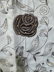 Floral Salwar Kameez with Dupatta