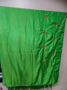 Silk Parrot  Green 💚 Saree