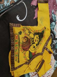 Yellow Krishna dress with dhoti for kids