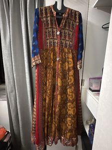 Vibrant Bohemian Printed Long Kurta