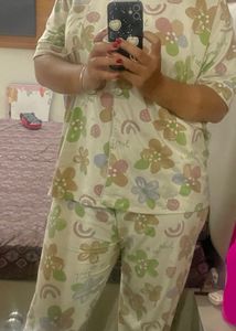 Cute Floral Print Cord set