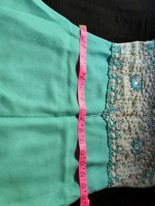 Beautiful Teal Kurta Set with Pants