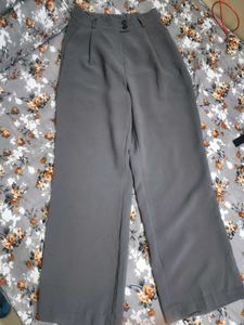 High-Waisted Wide-Leg Trousers