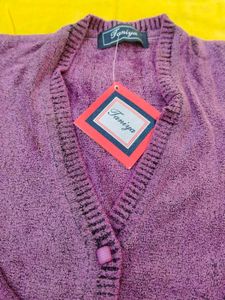 Elegant Lavender Floral Cardigan