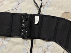 Newme vintage Gothic Black Brocade Corset Belt