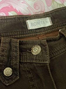 Brown Bootcut Trousers