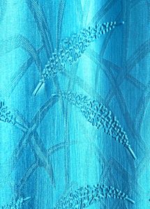 Blue &amp; Gold Curtains - Set of 3