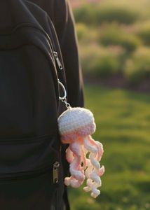 Crochet Jellyfish Keychain