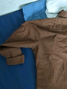 ether Classic Brown Men's Button-Up Shirt size 40