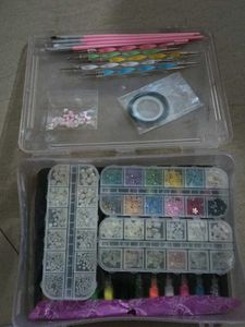 nail glitter colour