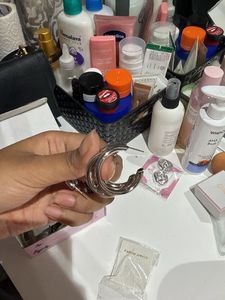 Chunky Silver Hoop Earrings
