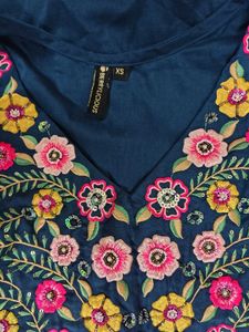 Stunning Blue Embroidered Kurta Set with Dupatta