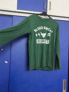 Green "Blood Sweat Respect”Graphic shirt