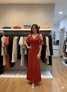 Elegant Red Gown