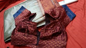 Silk Cotton With Contrast Border