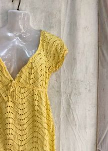 Boho Eyelet Mini Dress