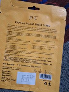 jive sheet masks pack of two