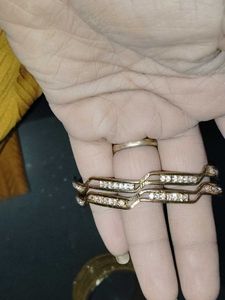 Elegant Gold Bangles Set