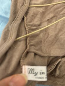 Cute Brown Crop Top with Criss-Cross Back