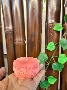 Decorative Floral Scented Candles