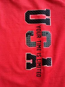 Red &amp; Navy Graphic T-Shirt