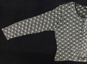 Black &amp; White Crochet Top