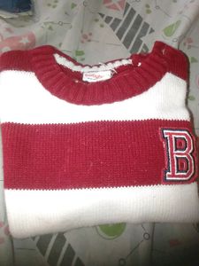 Babyhug Striped Knit Sweater