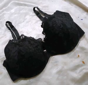 Black Lace Bra
