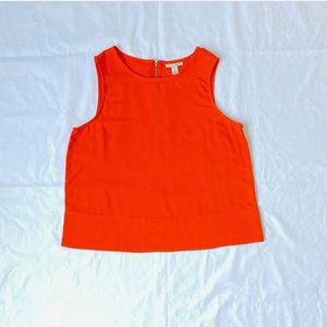 Bright Orange Sleeveless Top