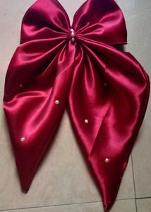 Elegant Satin Hair Bow &amp; Scrunchie Set