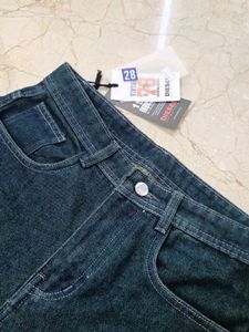 Vintage Wash Wide Leg Jeans