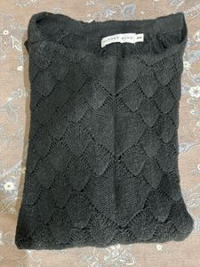 Black Knit Sweater full new without tag