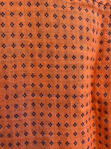 Orange Colour Stitched Shirt For Men