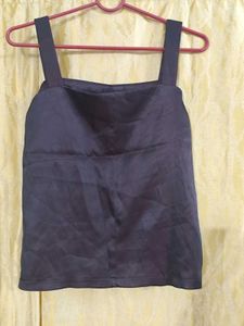 Satin Camisole Top (dark rose + burgundy colour)
