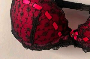 Red & Black Lace detail h&m set