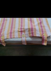 stripped curtains