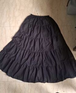Black Tiered Skirt